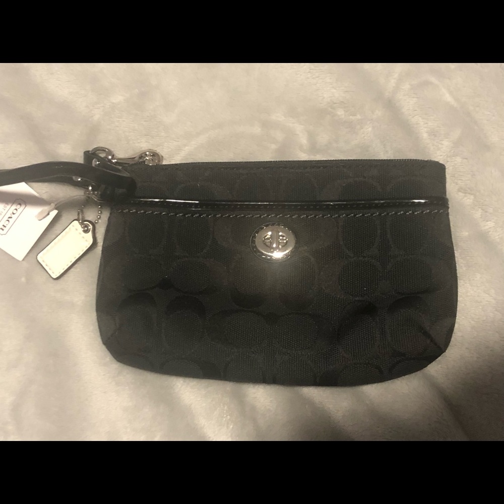 Black Coach Wristlet